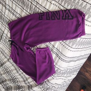 NWT Victoria's secret pink sweatpants size XL